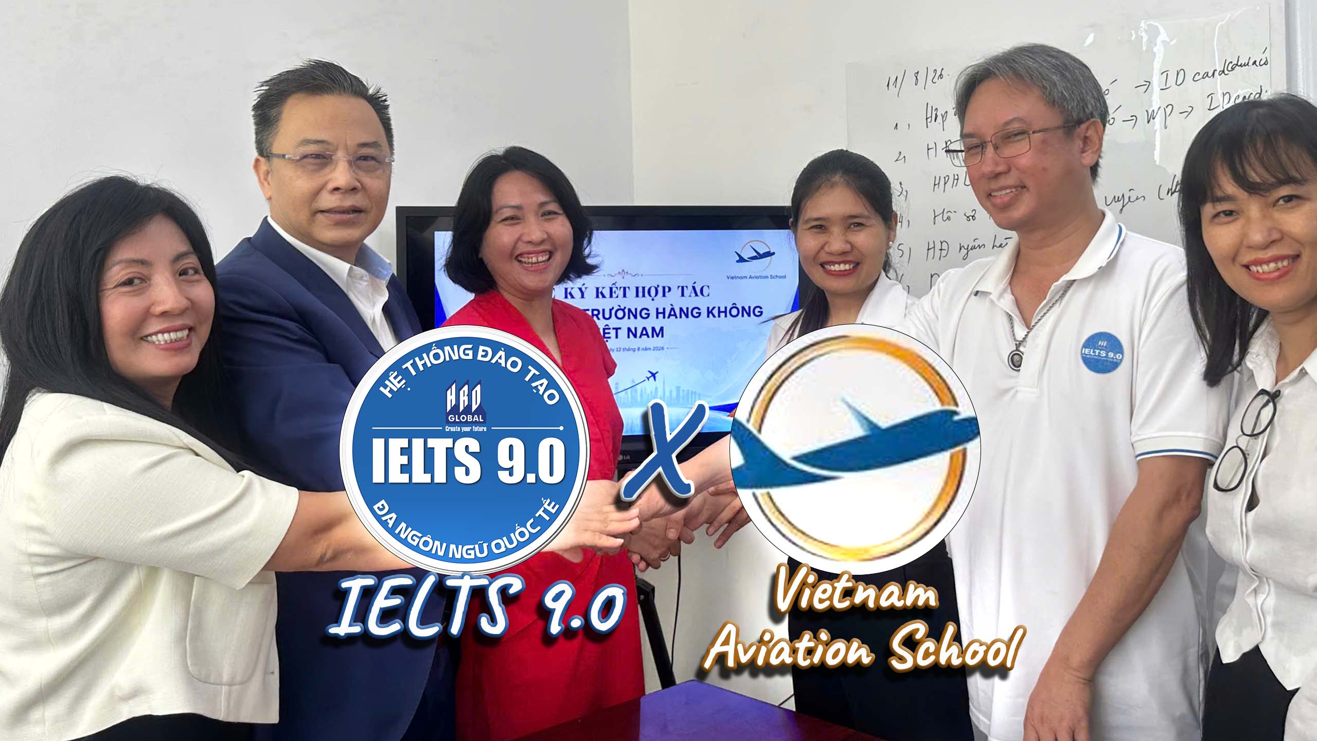 IELTS 9.0 hợp tác cùng Trường Hàng không Việt Nam
